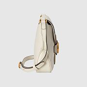 GUCCI SMALL MESSENGER BAG WITH DOUBLE G WHITE 648934 SIZE 23.5 x 17.5 x 5 CM - 2