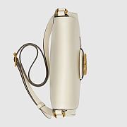 GUCCI SMALL MESSENGER BAG WITH DOUBLE G WHITE 648934 SIZE 23.5 x 17.5 x 5 CM - 5