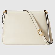 GUCCI SMALL MESSENGER BAG WITH DOUBLE G WHITE 648934 SIZE 23.5 x 17.5 x 5 CM - 6