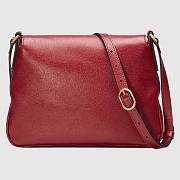 GUCCI SMALL MESSENGER BAG WITH DOUBLE G RED 648934 SIZE 23.5 x 17.5 x 5 CM - 6
