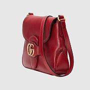 GUCCI SMALL MESSENGER BAG WITH DOUBLE G RED 648934 SIZE 23.5 x 17.5 x 5 CM - 3