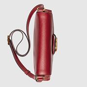 GUCCI SMALL MESSENGER BAG WITH DOUBLE G RED 648934 SIZE 23.5 x 17.5 x 5 CM - 2