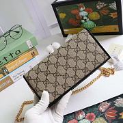 GUCCI HORSEBIT 1955 WALLET WITH CHAIN GG SUPREME BLACK 621892 SIZE 19 × 10 x 4 CM - 3
