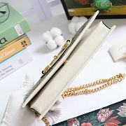 GUCCI HORSEBIT 1955 WALLET WITH CHAIN GG SUPREME WHITE 621892 SIZE 19 × 10 x 4 CM - 4