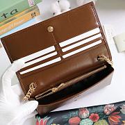 GUCCI HORSEBIT 1955 WALLET WITH CHAIN BROWN 621892 SIZE 19 × 10 x 4 CM - 2
