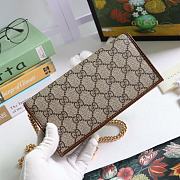 GUCCI HORSEBIT 1955 WALLET WITH CHAIN BROWN 621892 SIZE 19 × 10 x 4 CM - 4