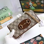 GUCCI HORSEBIT 1955 WALLET WITH CHAIN BROWN 621892 SIZE 19 × 10 x 4 CM - 5