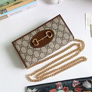 GUCCI HORSEBIT 1955 WALLET WITH CHAIN BROWN 621892 SIZE 19 × 10 x 4 CM - 6