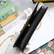 GUCCI HORSEBIT 1955 WALLET WITH CHAIN BLACK 621892 SIZE 19 × 10 x 4 CM - 2