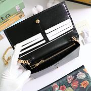 GUCCI HORSEBIT 1955 WALLET WITH CHAIN BLACK 621892 SIZE 19 × 10 x 4 CM - 4