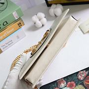 GUCCI HORSEBIT 1955 WALLET WITH CHAIN WHITE 621892 SIZE 19 × 10 x 4 CM - 3