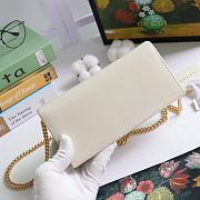 GUCCI HORSEBIT 1955 WALLET WITH CHAIN WHITE 621892 SIZE 19 × 10 x 4 CM - 4