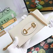 GUCCI HORSEBIT 1955 WALLET WITH CHAIN WHITE 621892 SIZE 19 × 10 x 4 CM - 6