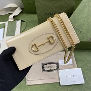 GUCCI HORSEBIT 1955 WALLET WITH CHAIN CREAM 621892 SIZE 19 × 10 x 4 CM - 1