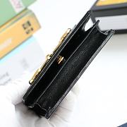 GUCCI HORSEBIT 1955 CARD CASE WALLET GG BLACK 621887 SIZE 11 x 8.5 x 3 CM - 3