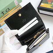 GUCCI HORSEBIT 1955 CARD CASE WALLET GG BLACK 621887 SIZE 11 x 8.5 x 3 CM - 6