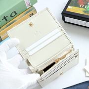GUCCI HORSEBIT 1955 CARD CASE WALLET GG WHITE 621887 SIZE 11 x 8.5 x 3 CM - 2