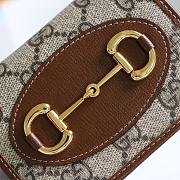 GUCCI HORSEBIT 1955 CARD CASE WALLET GG BROWN 621887 SIZE 11 x 8.5 x 3 CM - 6