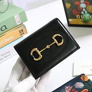 GUCCI HORSEBIT 1955 CARD CASE WALLET BLACK 621887 SIZE 11 x 8.5 x 3 CM - 2