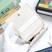 GUCCI HORSEBIT 1955 CARD CASE WALLET WHITE 621887 SIZE 11 x 8.5 x 3 CM - 4