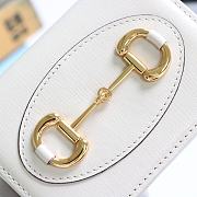 GUCCI HORSEBIT 1955 CARD CASE WALLET WHITE 621887 SIZE 11 x 8.5 x 3 CM - 2