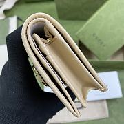 GUCCI HORSEBIT 1955 CARD CASE WALLET CREAM 621887 SIZE 11 x 8.5 x 3 CM - 2