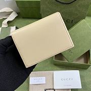 GUCCI HORSEBIT 1955 CARD CASE WALLET CREAM 621887 SIZE 11 x 8.5 x 3 CM - 3