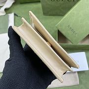 GUCCI HORSEBIT 1955 CARD CASE WALLET CREAM 621887 SIZE 11 x 8.5 x 3 CM - 4