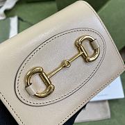 GUCCI HORSEBIT 1955 CARD CASE WALLET CREAM 621887 SIZE 11 x 8.5 x 3 CM - 6