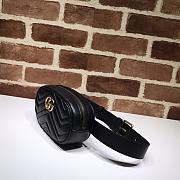 GUCCI GG MARMONT BELT BAG BLACK 476434 SIZE 18 x 11 x 5 CM - 5