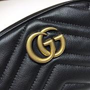 GUCCI GG MARMONT BELT BAG BLACK 476434 SIZE 18 x 11 x 5 CM - 4