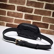 GUCCI GG MARMONT BELT BAG BLACK 476434 SIZE 18 x 11 x 5 CM - 3