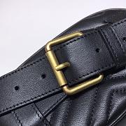 GUCCI GG MARMONT BELT BAG BLACK 476434 SIZE 18 x 11 x 5 CM - 2