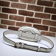 GUCCI GG MARMONT BELT BAG WHITE 476434 SIZE 18 x 11 x 5 CM - 3