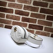 GUCCI GG MARMONT BELT BAG WHITE 476434 SIZE 18 x 11 x 5 CM - 2
