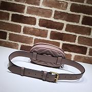 GUCCI GG MARMONT BELT BAG POWDER PINK 476434 SIZE 18 x 11 x 5 CM - 4