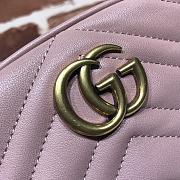 GUCCI GG MARMONT BELT BAG POWDER PINK 476434 SIZE 18 x 11 x 5 CM - 2