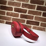 GUCCI GG MARMONT BELT BAG RED 476434 SIZE 18 x 11 x 5 CM - 2