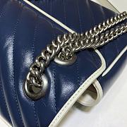 GUCCI GG MARMONT SMALL BAG DARK BLUE 443497 SIZE 26 x 15 x 7 CM - 2