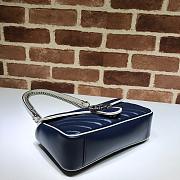 GUCCI GG MARMONT SMALL BAG DARK BLUE 443497 SIZE 26 x 15 x 7 CM - 4