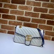 GUCCI GG MARMONT SMALL BAG WHITE 443497 SIZE 26 x 15 x 7 CM - 1