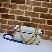 GUCCI GG MARMONT SMALL BAG WHITE 443497 SIZE 26 x 15 x 7 CM - 2