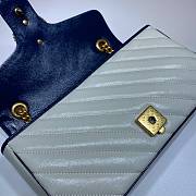 GUCCI GG MARMONT SMALL BAG WHITE 443497 SIZE 26 x 15 x 7 CM - 3
