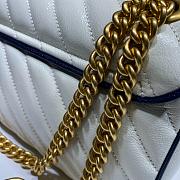 GUCCI GG MARMONT SMALL BAG WHITE 443497 SIZE 26 x 15 x 7 CM - 4