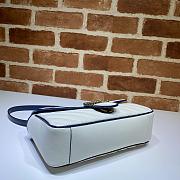 GUCCI GG MARMONT SMALL BAG WHITE 443497 SIZE 26 x 15 x 7 CM - 5