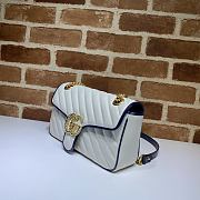 GUCCI GG MARMONT SMALL BAG WHITE 443497 SIZE 26 x 15 x 7 CM - 6