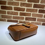 GUCCI GG MARMONT SMALL BAG BROWN 443497 SIZE 26 x 15 x 7 CM - 5