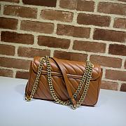 GUCCI GG MARMONT SMALL BAG BROWN 443497 SIZE 26 x 15 x 7 CM - 4