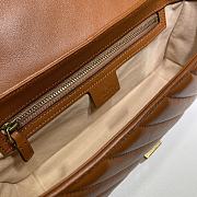 GUCCI GG MARMONT SMALL BAG BROWN 443497 SIZE 26 x 15 x 7 CM - 3