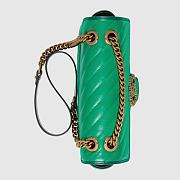 GUCCI GG MARMONT SMALL BAG GREEN 443497 SIZE 26 x 15 x 7 CM - 6